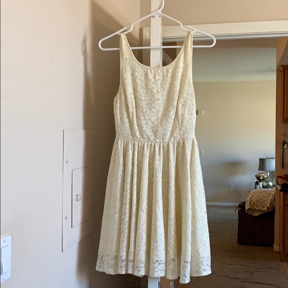 Lace off white dress